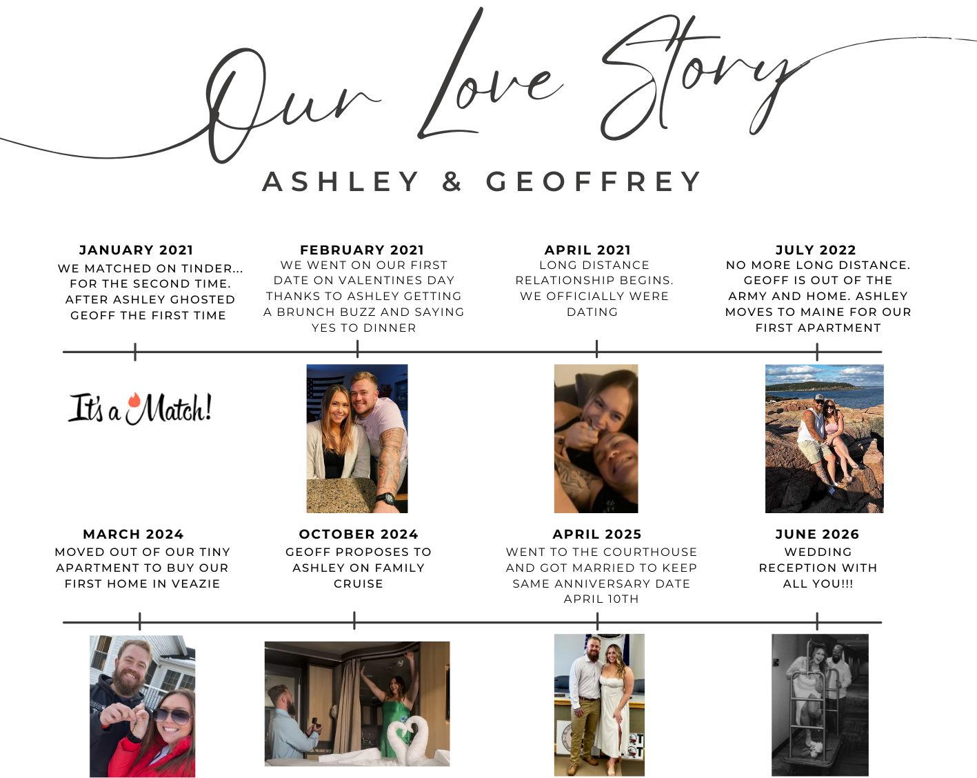 The Wedding Website of Ashley Hanscom and Geoffrey Hanscom