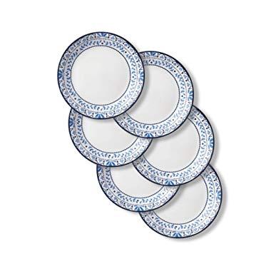 Corelle Chip Resistant Lunch Plates, 6-Piece, Portofino