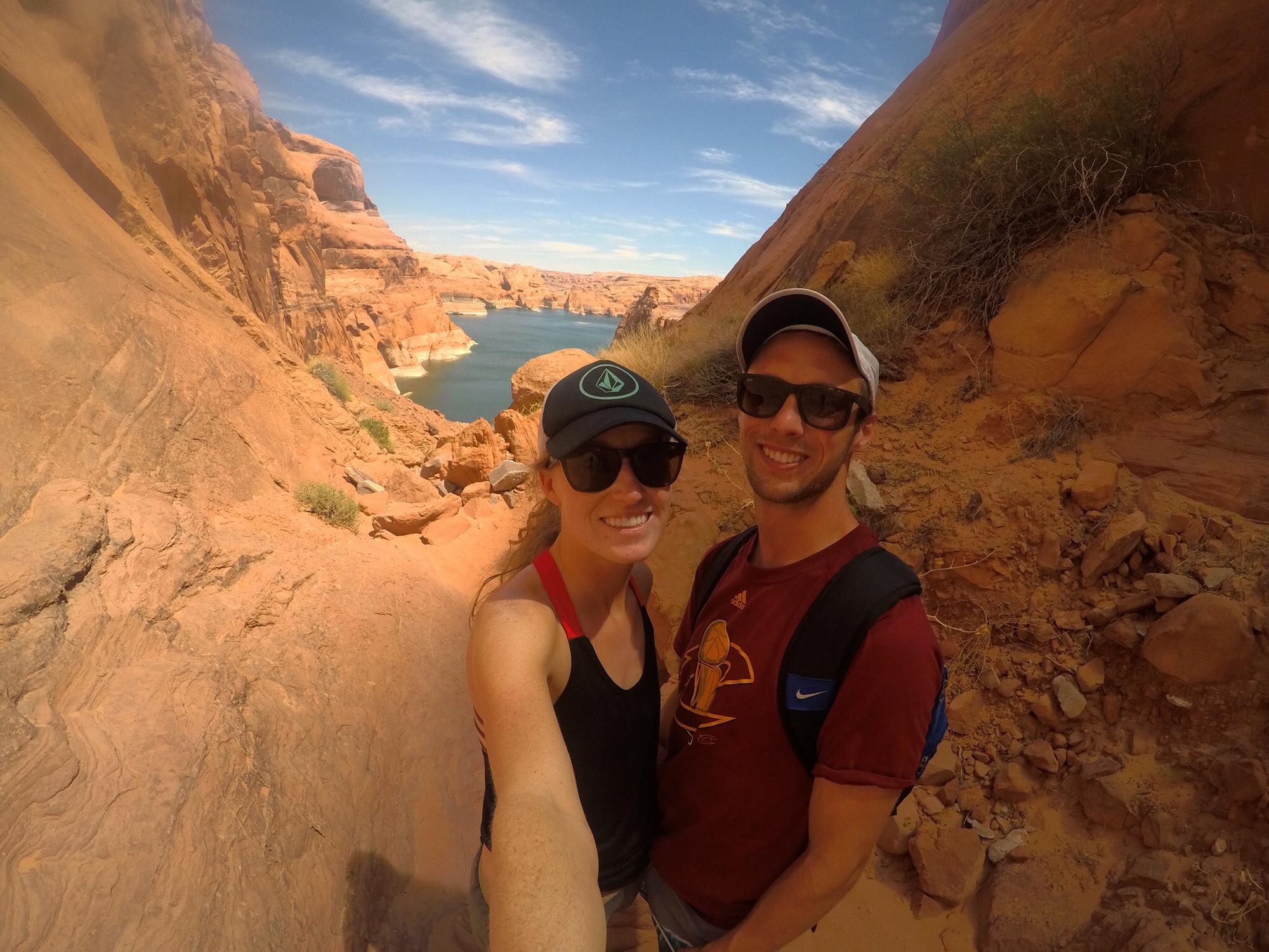 Hole in the Rock hike, Lake Powell, Utah