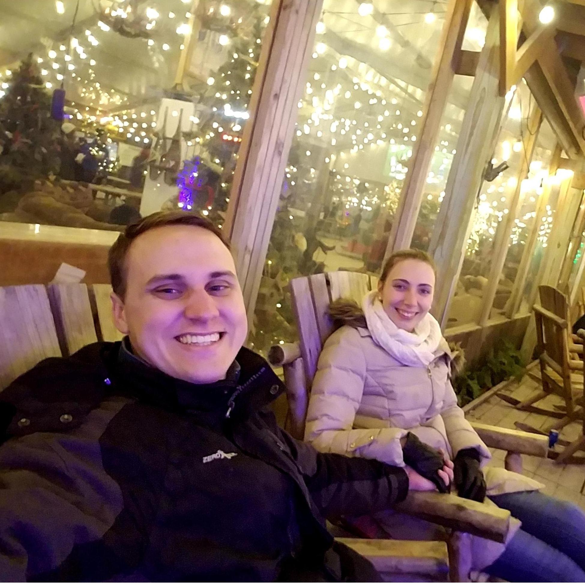 We went to Penns Landing for an evening of ice skating. Turns out we can both hold our own when it comes to navigating the ice.