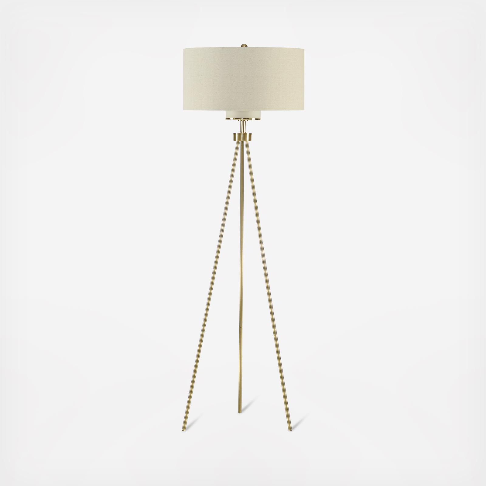 alpine tripod floor lamp