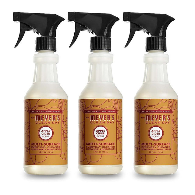 Mrs. Meyer's All-Purpose Cleaner Spray, Limited Edition Apple Cider, 16 fl. oz - Pack of 3