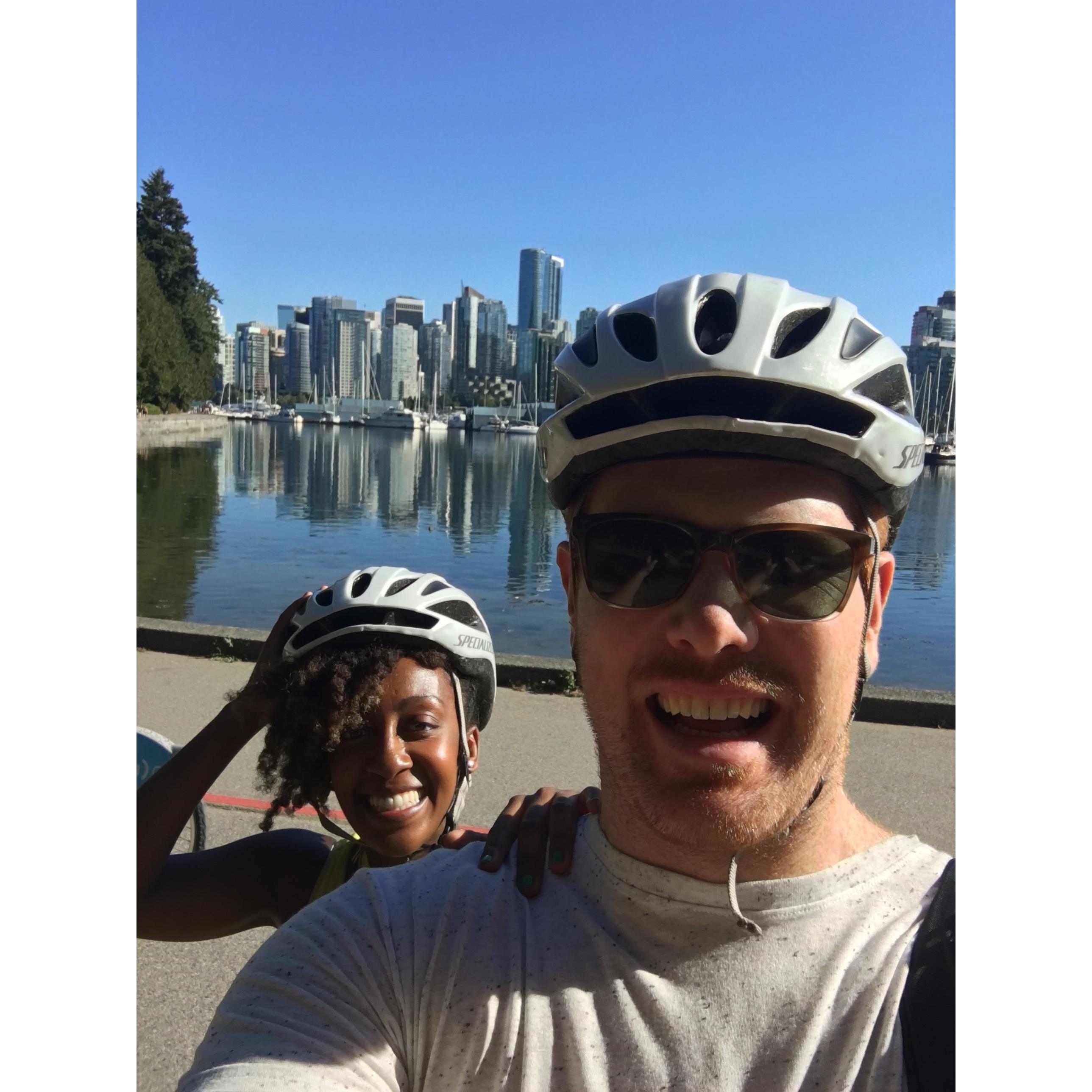 Biking Around Stanley Park - Vancouver, Canada - September 2017