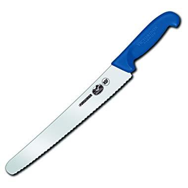 Victorinox Blue Fibrox Pro 10.25 Inch Bakers Bread and Cake Knife