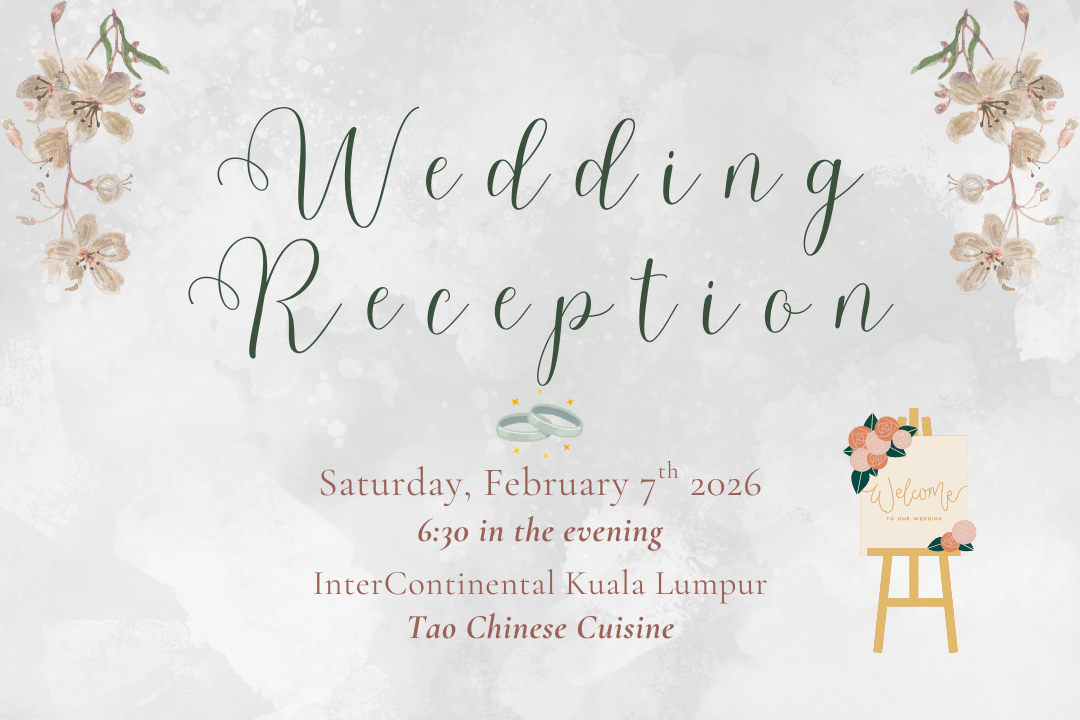The Wedding Website of Yee Lin Bee and Marcus Larsson