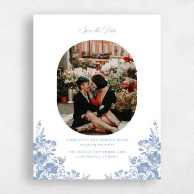 White Wedding Save the Date - Heloise Photo