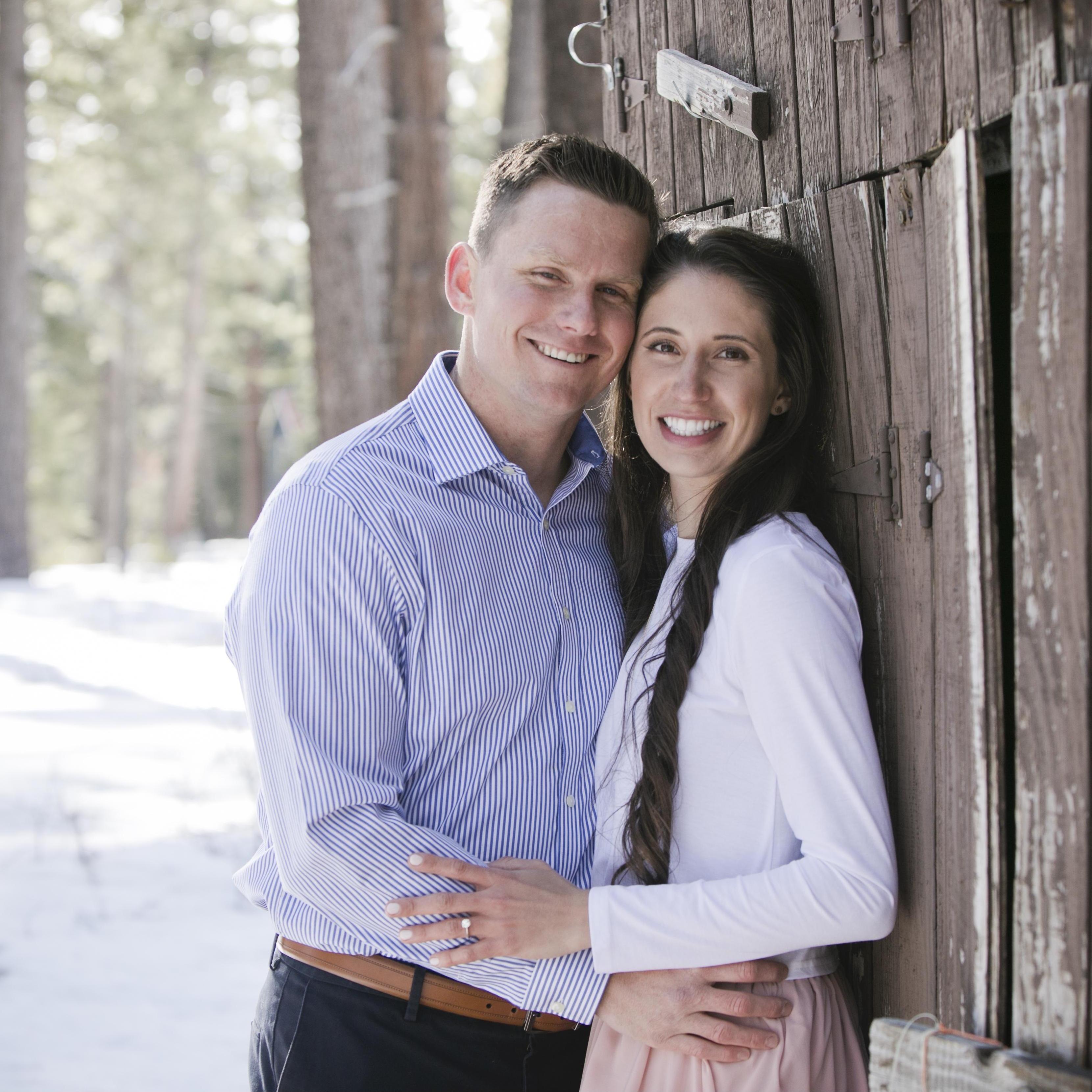 Some of our favorites from our engagement photo session at Skylandia Beach in North Lake Tahoe in March 2021!