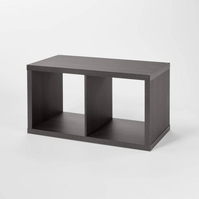 2 Cube Organizer Black Oak - Brightroom™