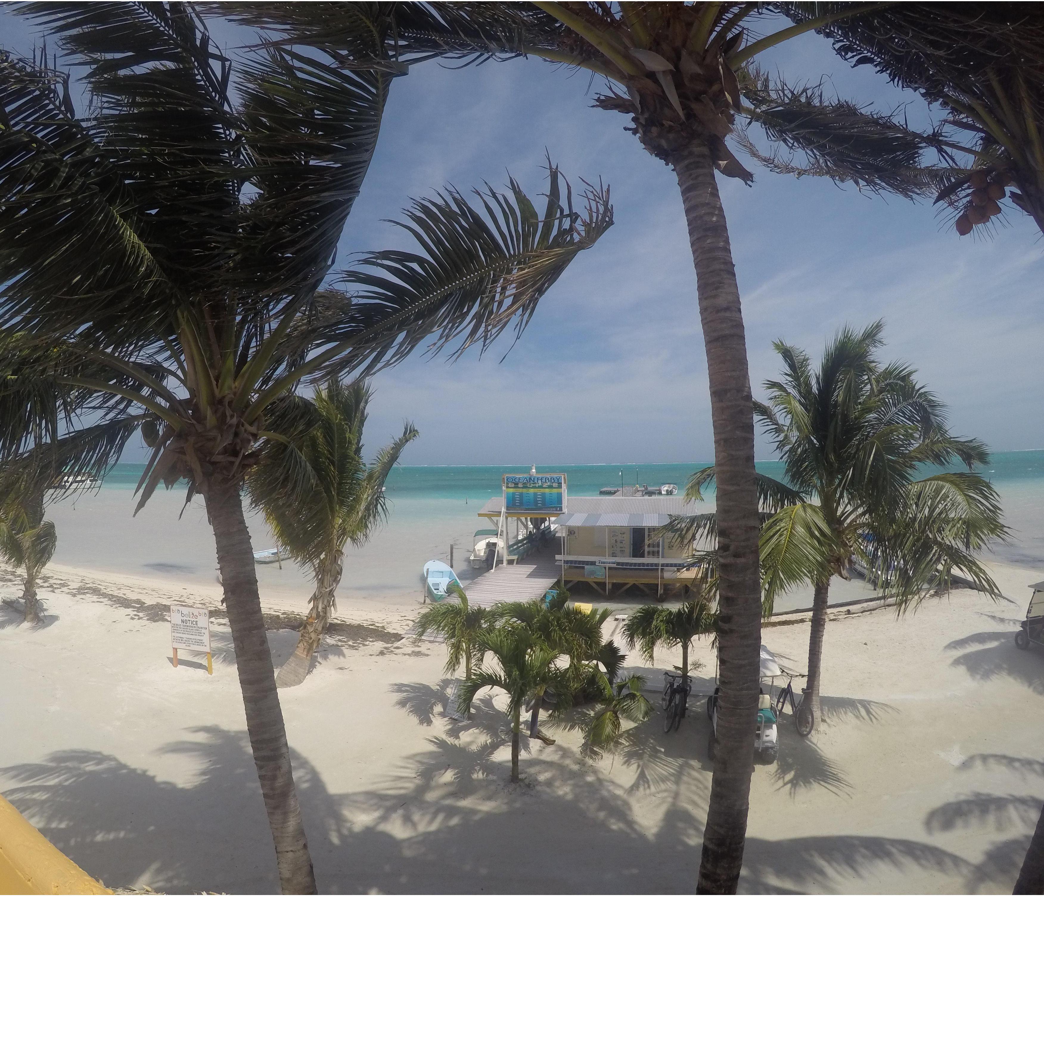 Our view when we stayed at Seaside Cabanas!