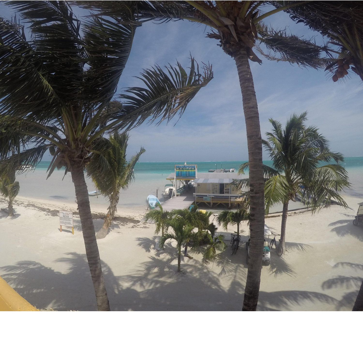 Our view when we stayed at Seaside Cabanas!