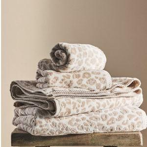 Lola Leopard Bath Towel Collection - Neutral