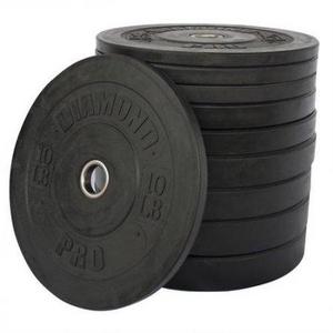 Diamond Pro 260 lb Black Bumper Plate Set