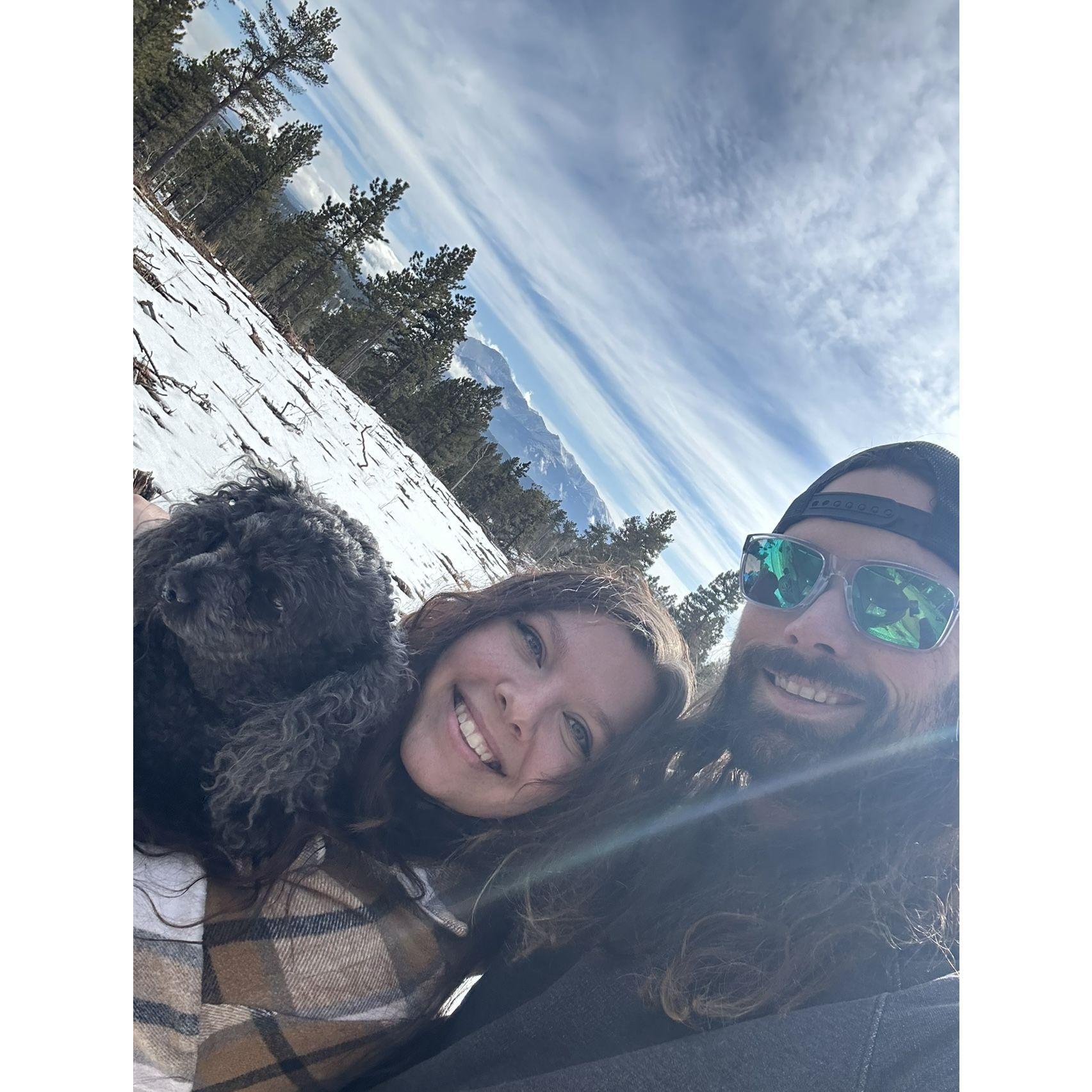 Riding around on the trails in the mountains of Colorado!