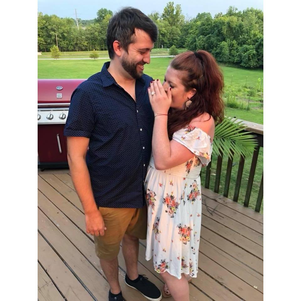 Right after Kevin popped the question. (She said DUH!)