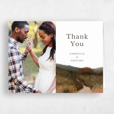 White Wedding Thank You - Zaldia Photo