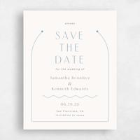 White Wedding Save the Date - Suzi Portrait