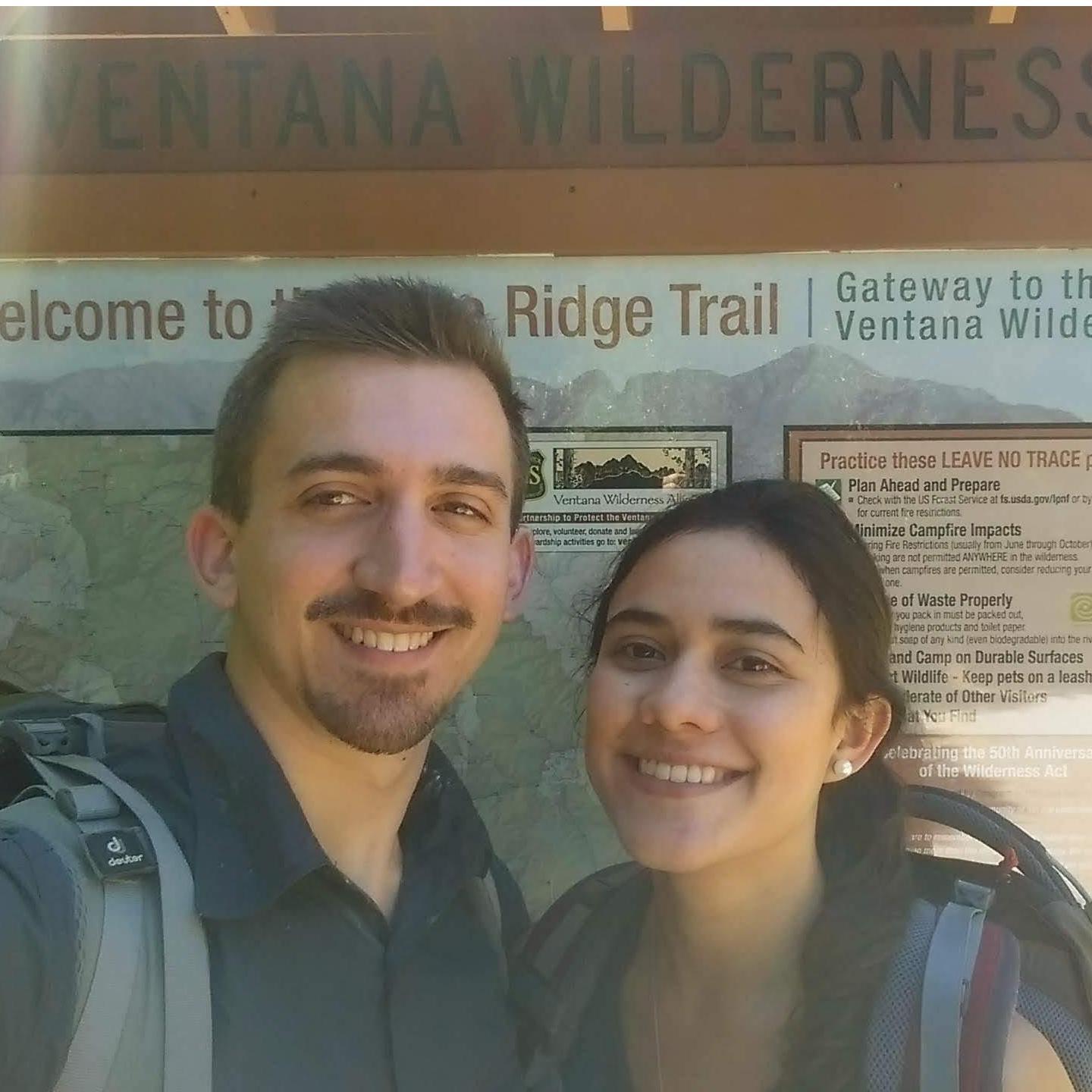 That fateful Big Sur hike when we first started dating!
