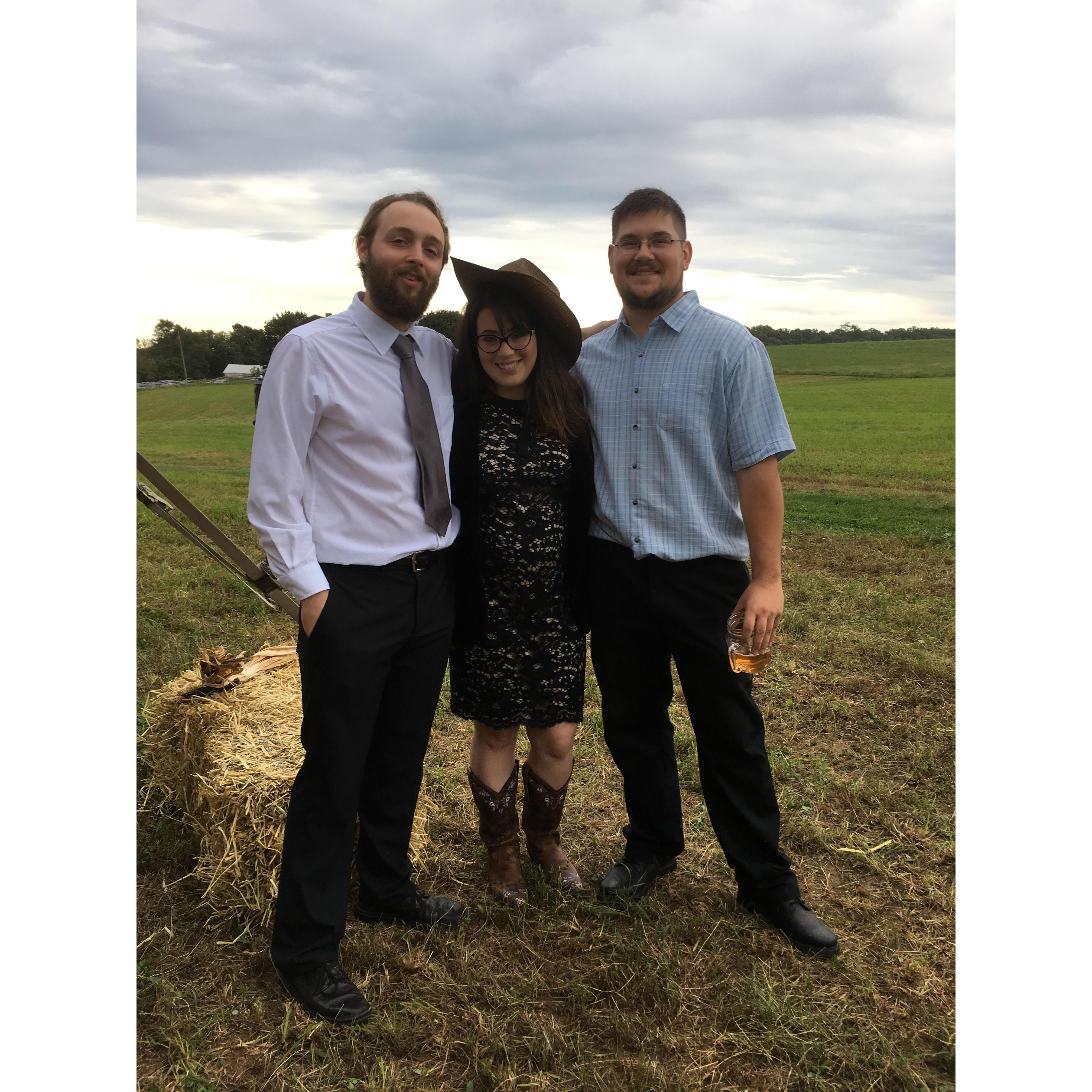 At Sam and Steph's wedding (featuring Will!)