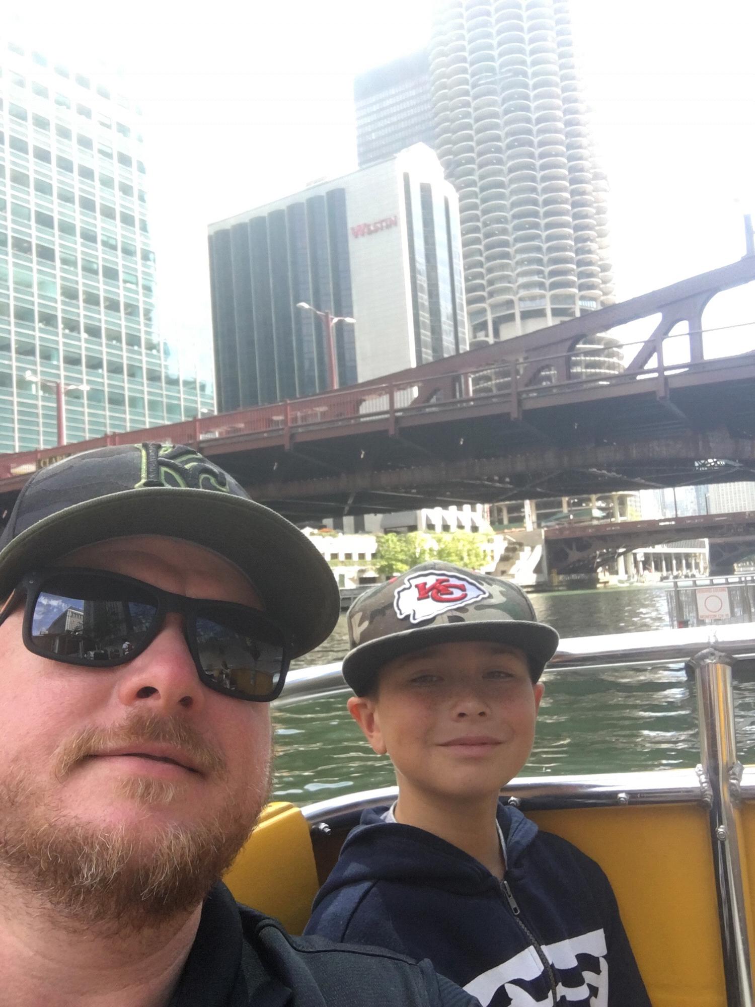 Rollin on the river in Chicago, properly representing KC.
