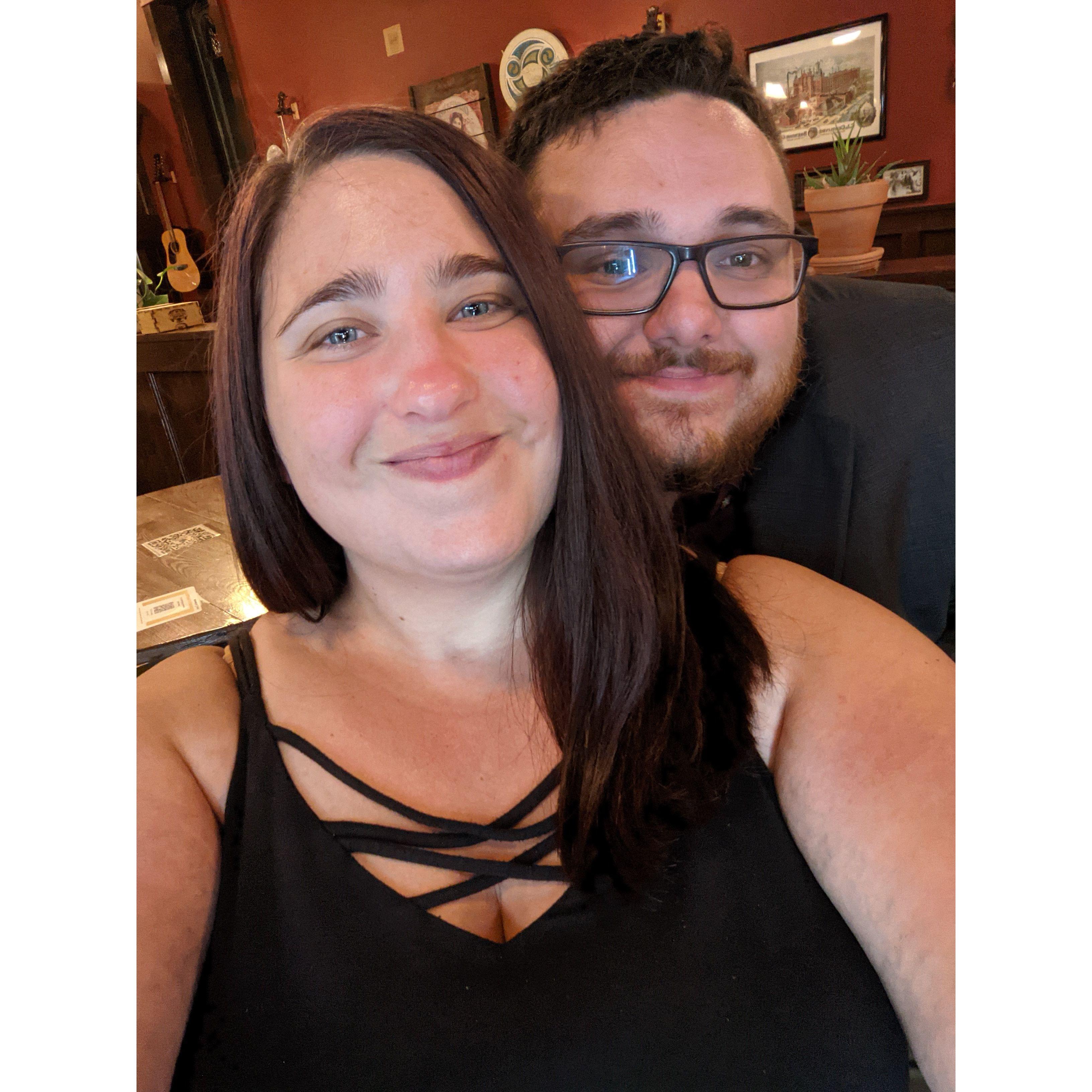 One of our first and favorite photos together. Also one of our favorite dates with each other.