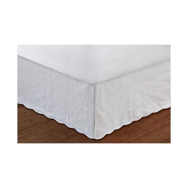 Paisley Quilted Bed Skirt 18" King