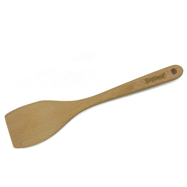 Bayou Classic 1090 12-in Bayou Wooden Roux Spoon Made from Beech Wood Perfect Complement to Bayou Cast Iron Dutch Ovens and Stockpots Ideal for Shrimp Creole Gumbo and Etouffee