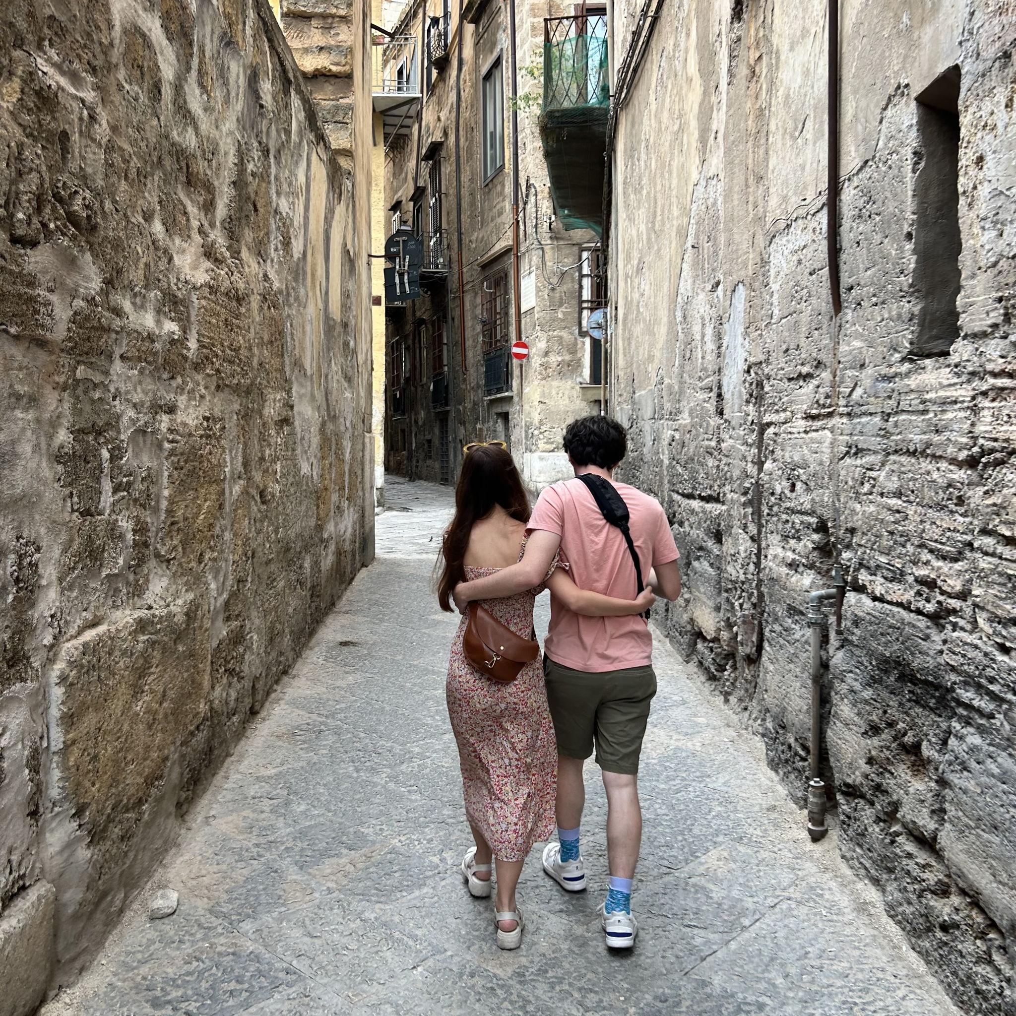 When we were in Sicily!