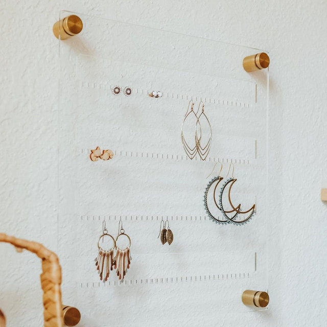 Modern Hanging Earring Holder - Acrylic...