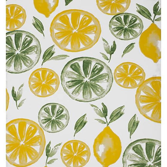 MUkitchen 6629-1863 Kitchen Designer Print Towel Set, 30" x 20", Lemon Lime