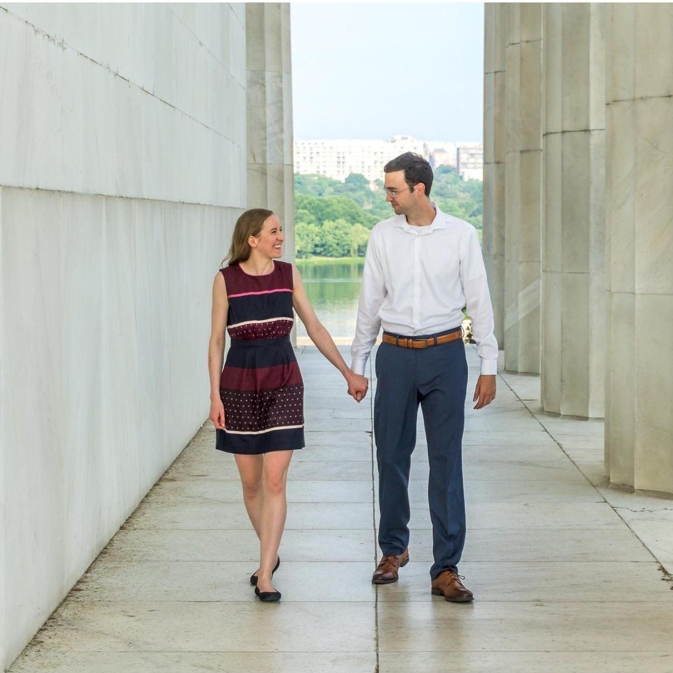 Jessica continues to be the luckiest person around. This photo was taken by a professional photographer who was out jogging and offered to take some pictures of us. Thanks again, Eric! - Will