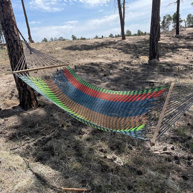 Double Hammock with Spreader Bars Indoor and Outdoor - HMK-2211-301