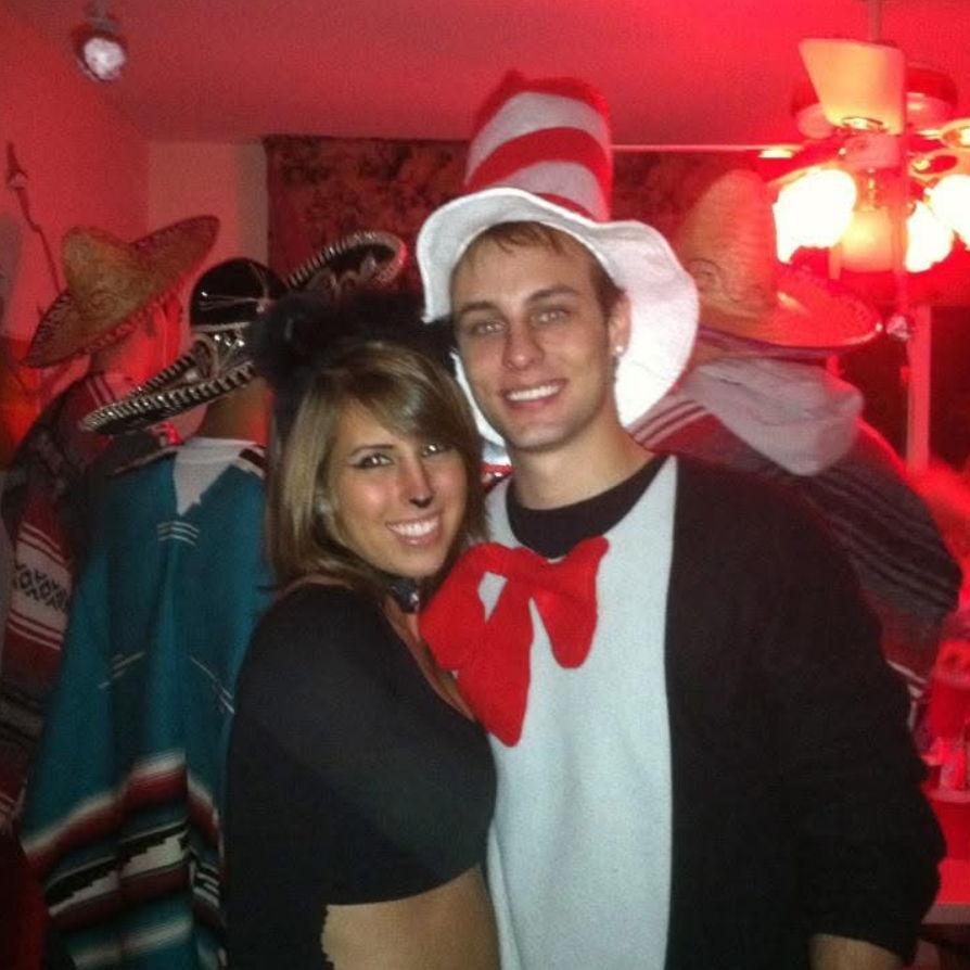 2011, cat in the hat and cat couple costume