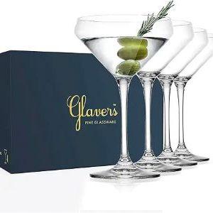 Martini glasses set