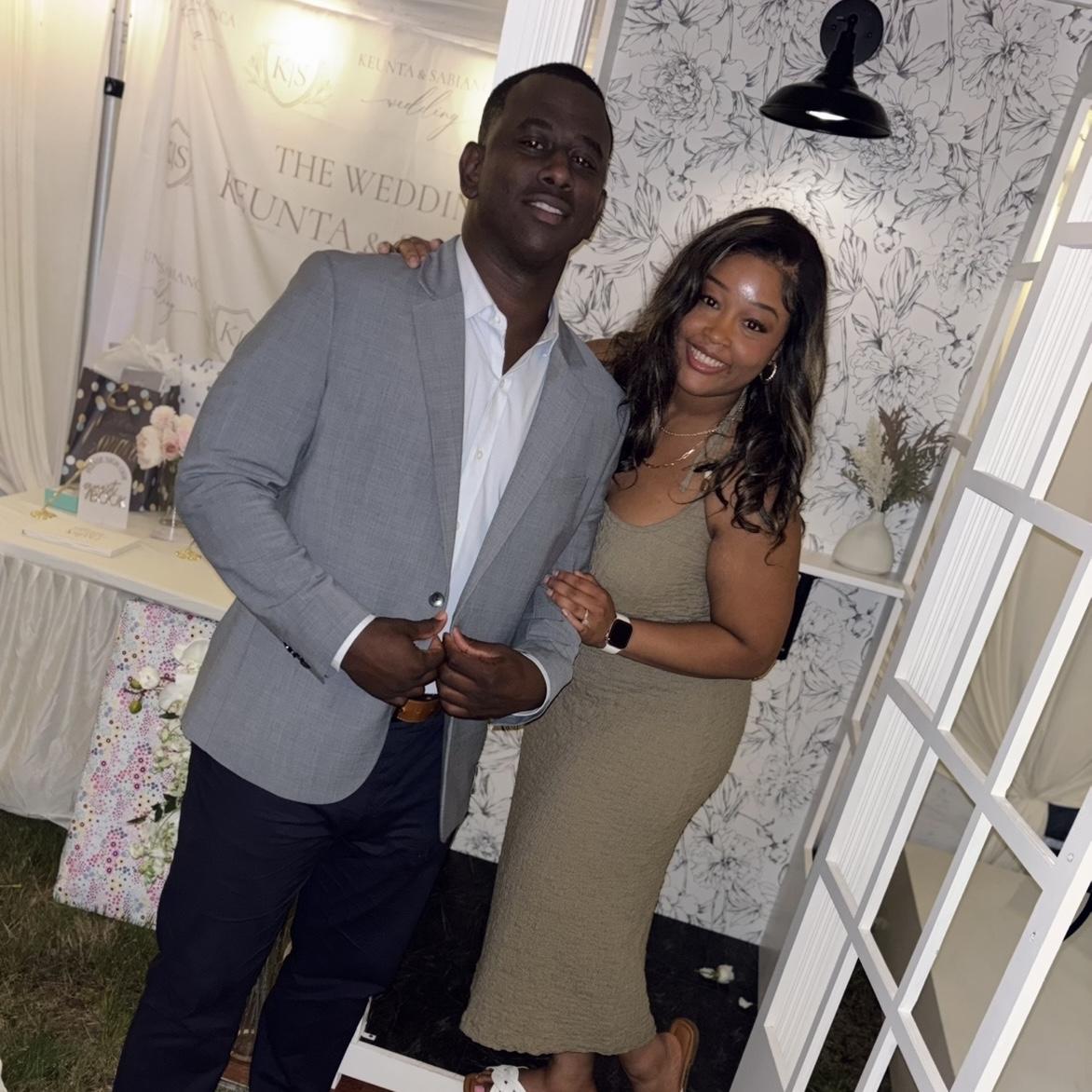 Celebrating Keunta and Sabianca at their wedding in Boston, MA