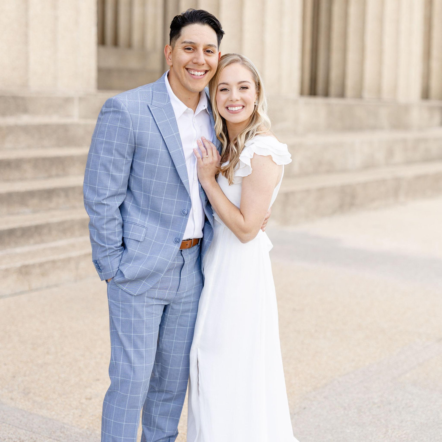 We had our engagement session at Centennial Park in Nashville! It was the perfect Fall day!