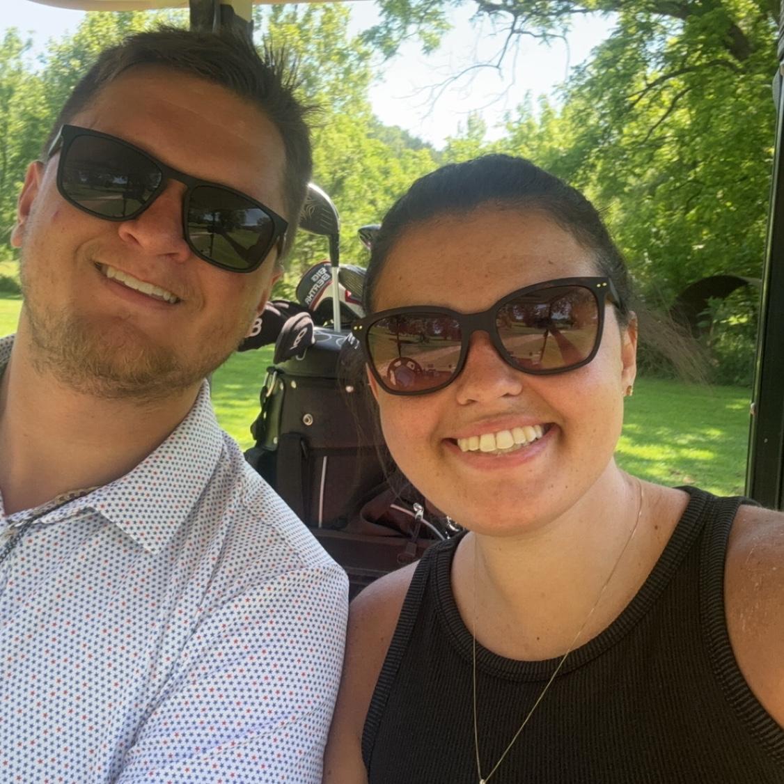 We played some golf during the summer.