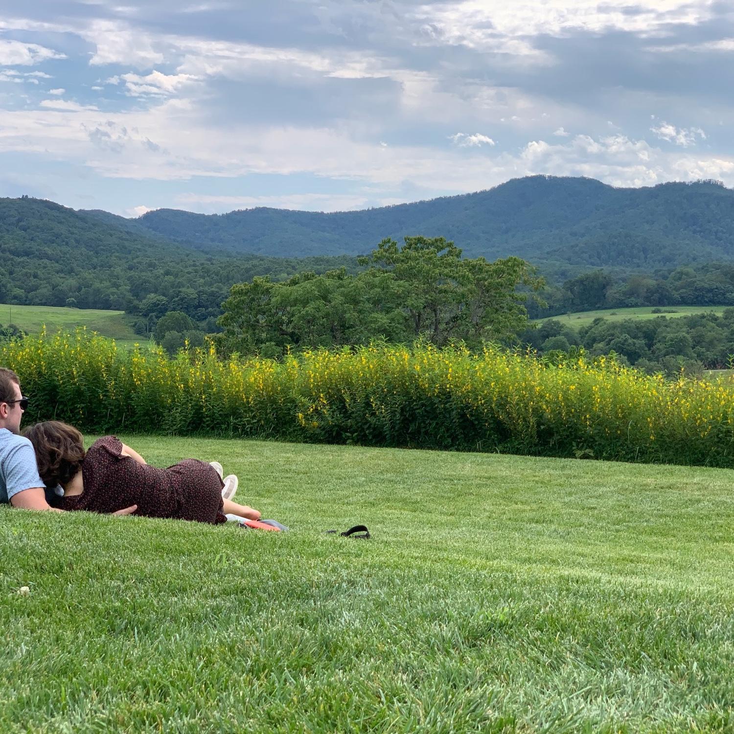 A stranger took this picture of us on our first weekend away in Charlottesville. She then told us she took a nice photo and we should have it.
