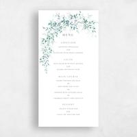 Blue Wedding Menu - Farnham