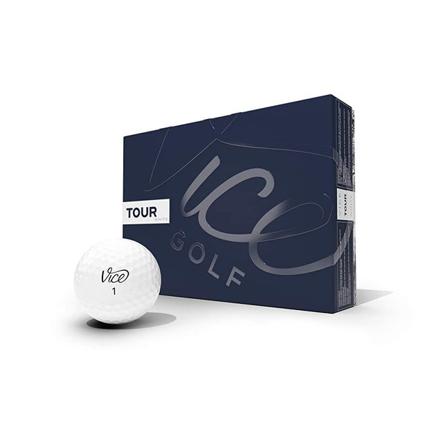 Vice Golf Tour White 2020 | 12 Golf Balls | Features: Excellent Short Game Spin, Straight Trajectory, Soft Feel | Profile: Designed for Casual Golfers