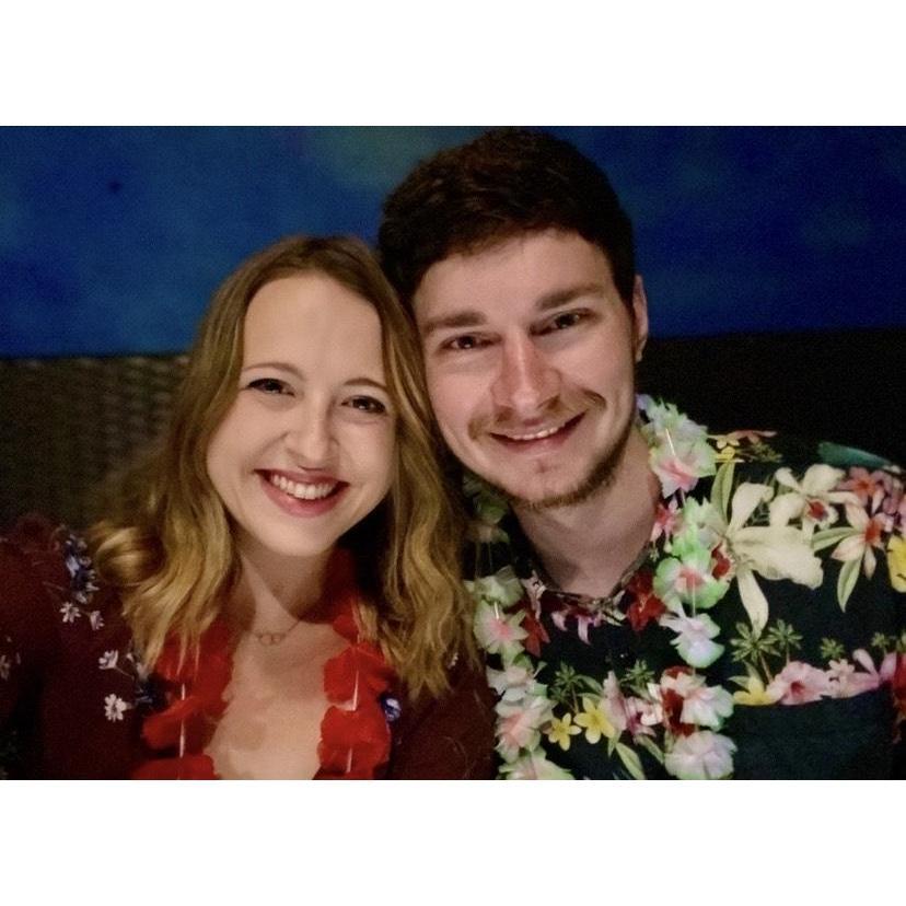 Our first Luau together on our beach weekend getaway in Daytona, FL!