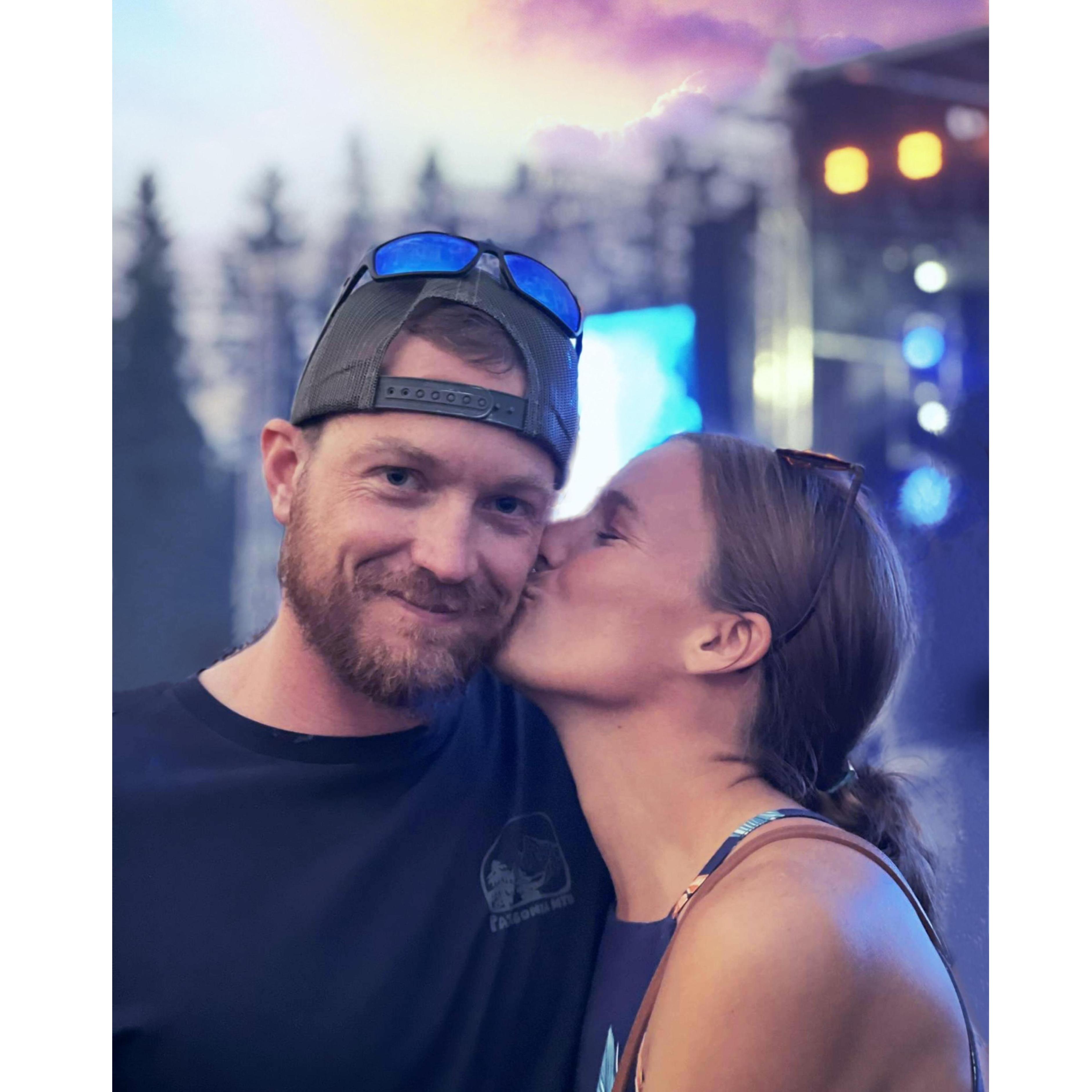 Under the Big Sky Music Festival in Whitefish, MT (July 2021). Juliana reluctantly accepted Samuel's invite but by the end said "I'm scared, I think I might be falling in love with you."