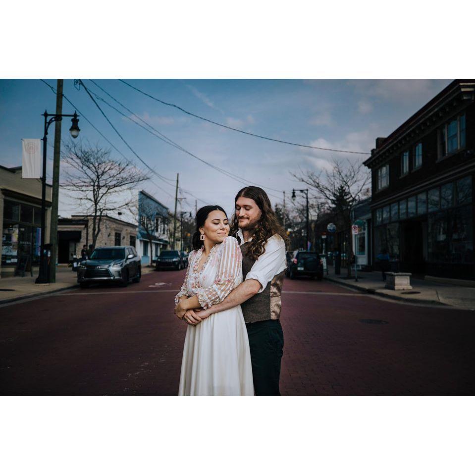 We won a photo shoot the amazing Brick Street Studios, our first professional photos taken April 2019!