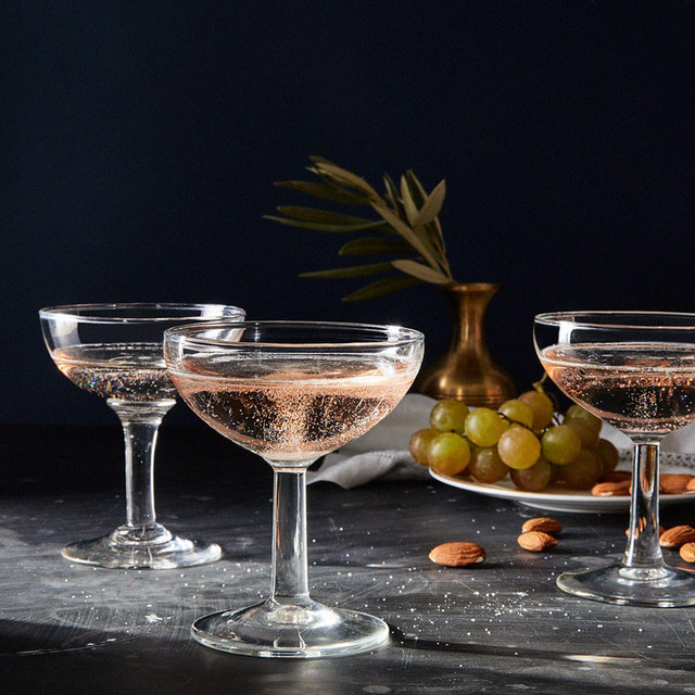 Vintage French Champagne Coupes (Set of 2)