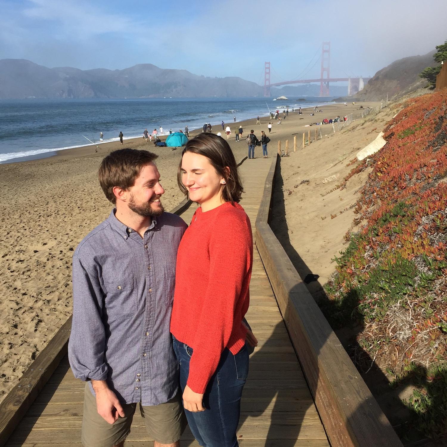 Blake's first trip to visit Cierra in San Francisco.