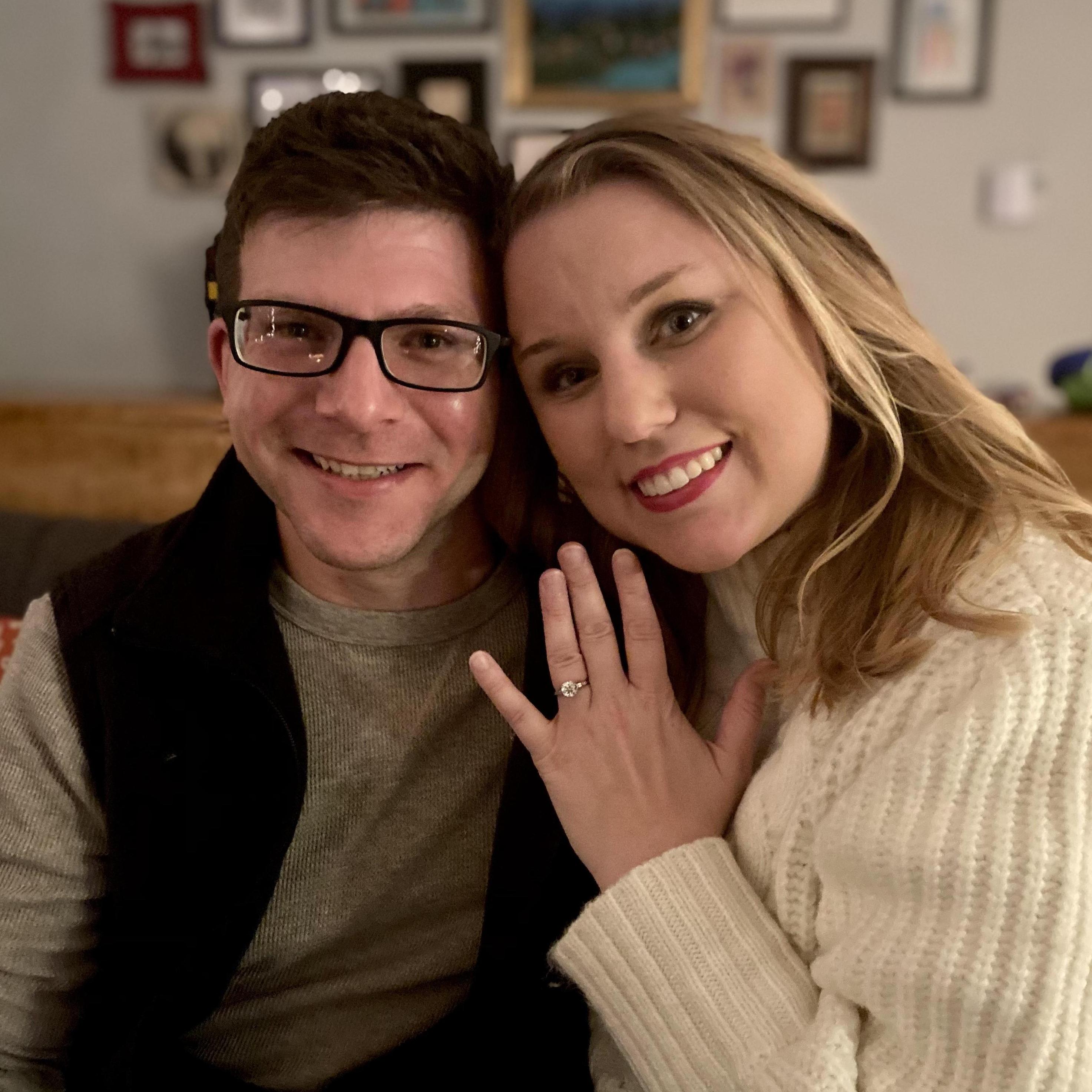 December 2020: Announcing the future Mr.-and-Mrs.!