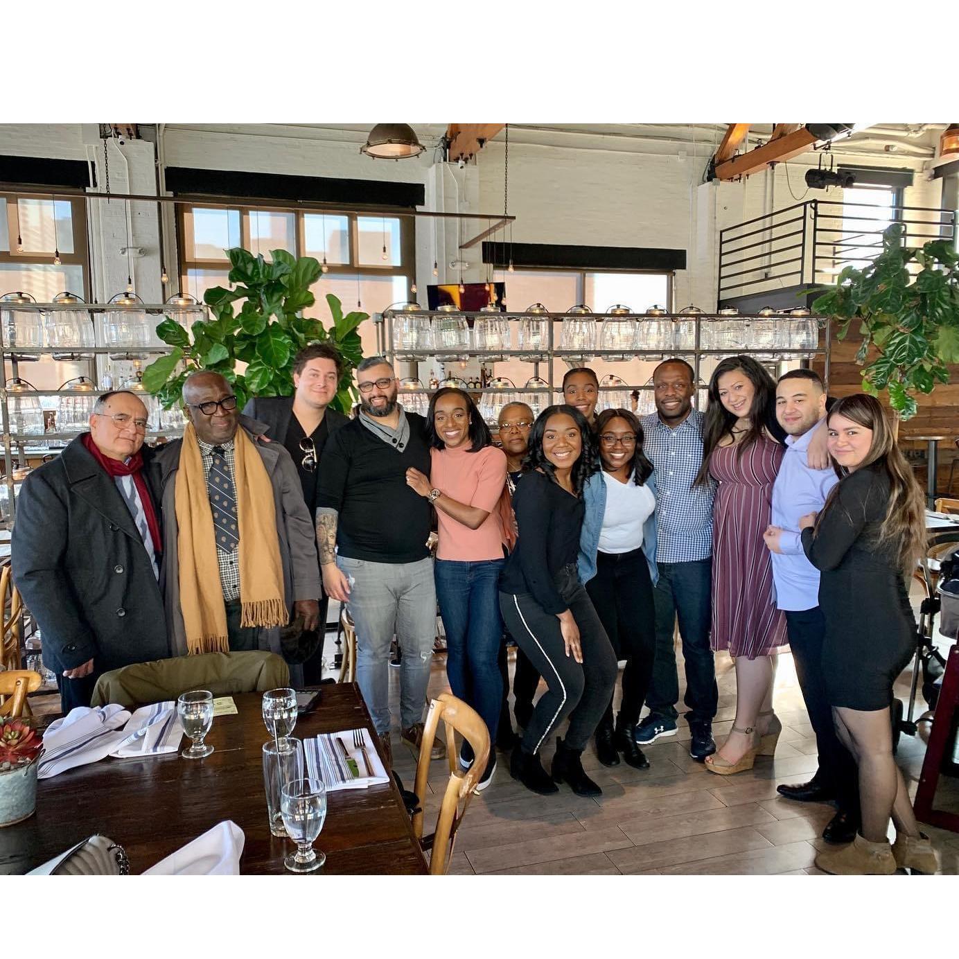 Our engagement brunch with a blended family.