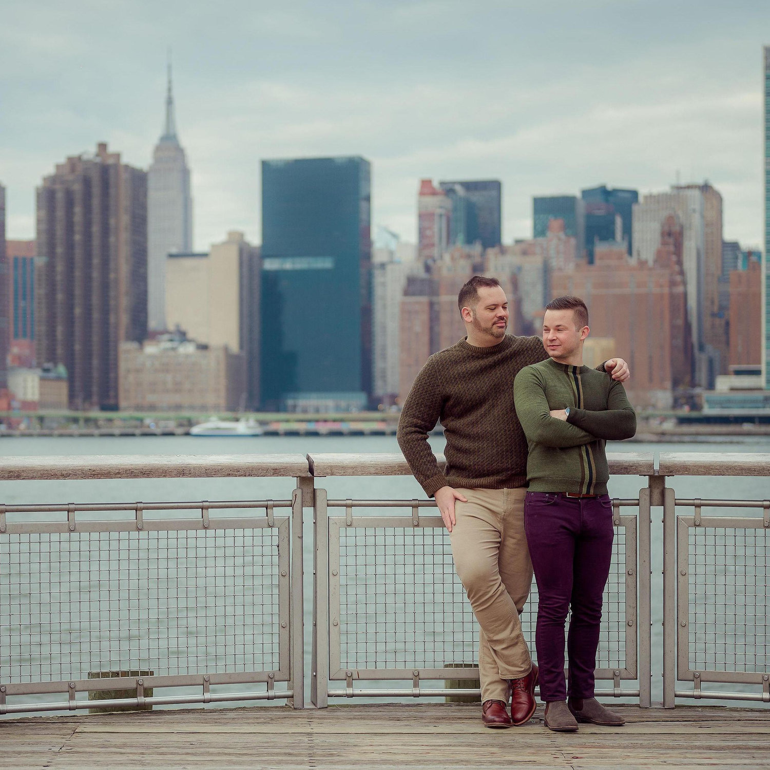 Engagement photoshoot in Long Island City, NY