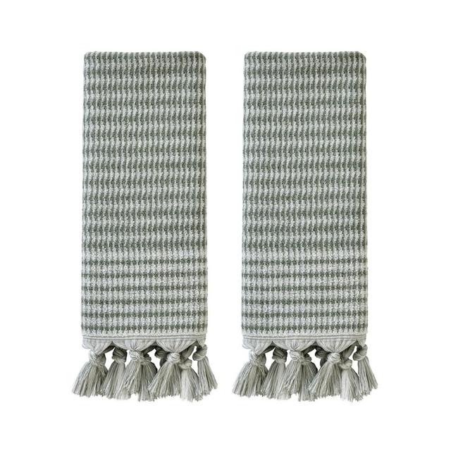 SKL Home Long Borough Turkish Cotton 2 Piece Hand Towel Set, 26" x 16"