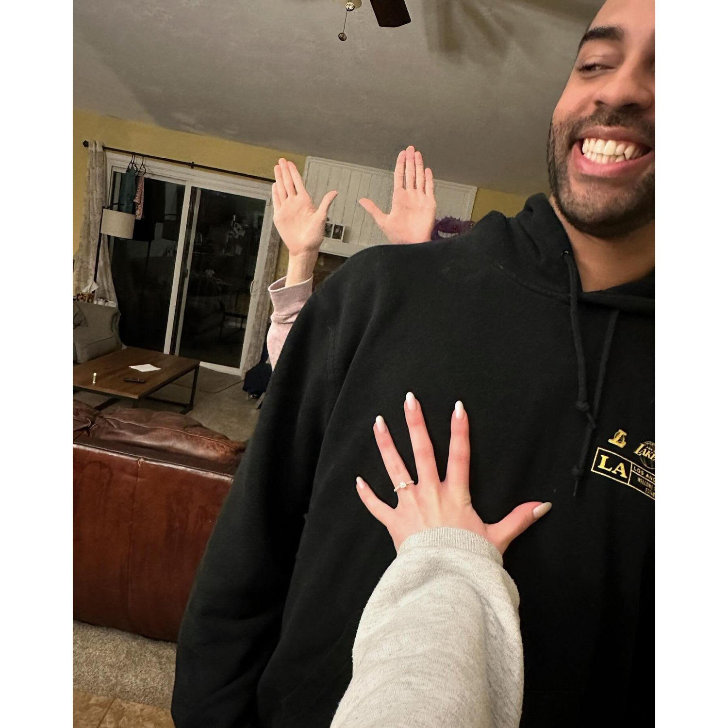 Right after we got engaged.