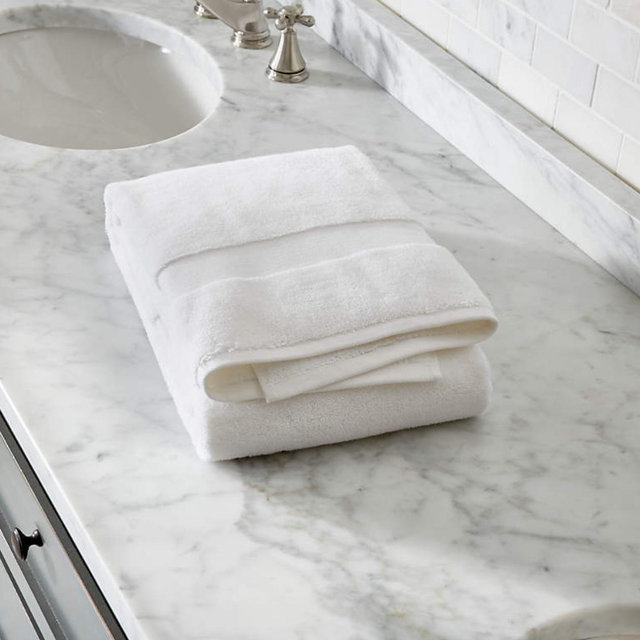 Organic Turkish Cotton White Bath Towel